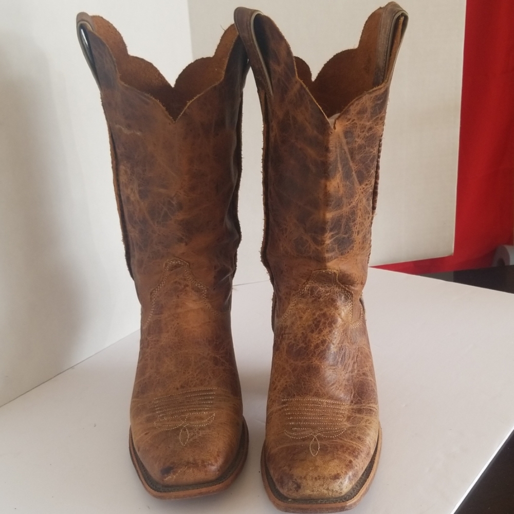 Brushed soft leather Justin Boots